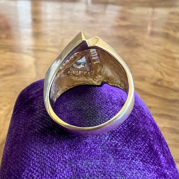 Vintage Triangular Diamond Ring - Image 4