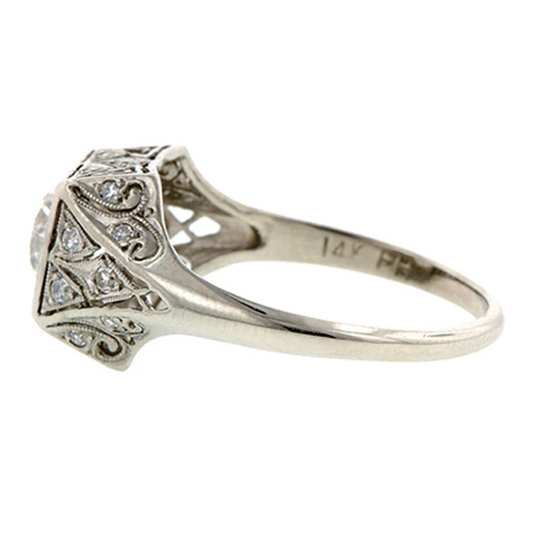 Vintage Engagement Ring, RBC Diamond 1.08ct. - Image 4