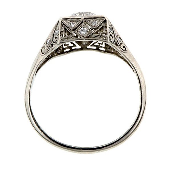 Vintage Engagement Ring, RBC Diamond 1.08ct. - Image 5