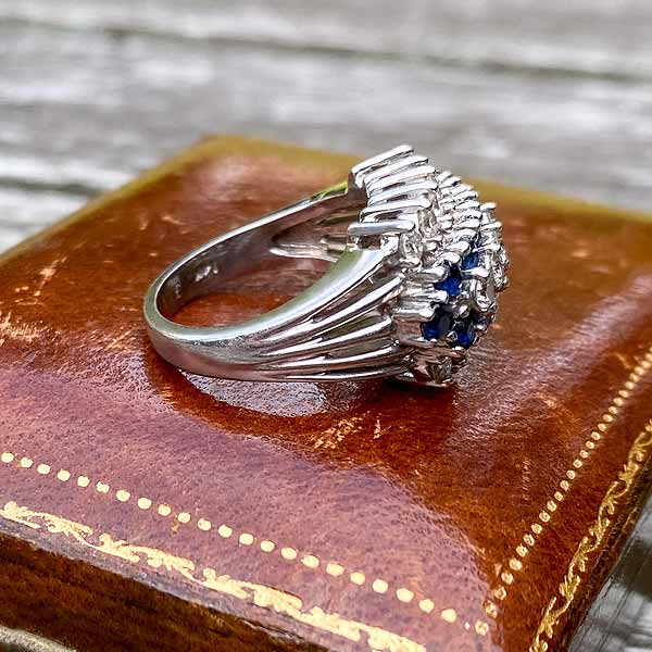 Vintage Diamond & Sapphire Ring - Image 4