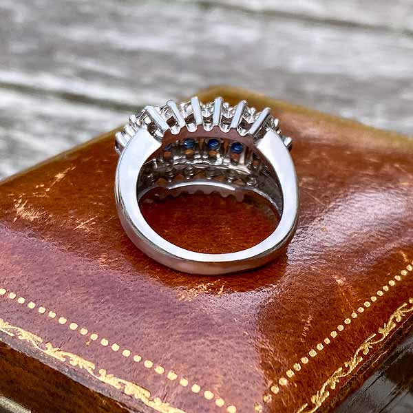 Vintage Diamond & Sapphire Ring - Image 5