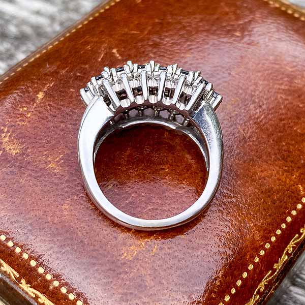 Vintage Diamond & Sapphire Ring - Image 6