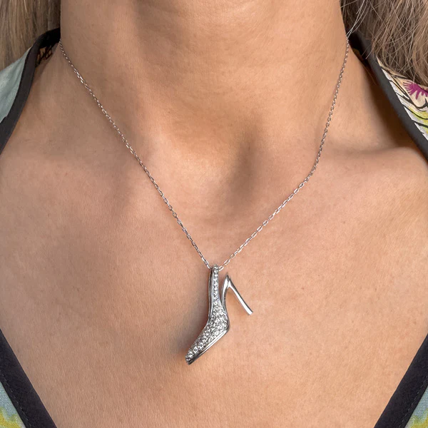 Vintage Diamond Shoe Charm - Image 2