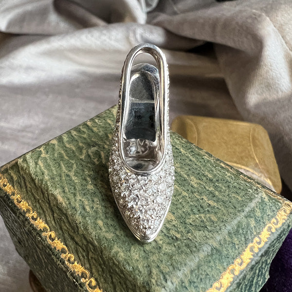 Vintage Diamond Shoe Charm - Image 3