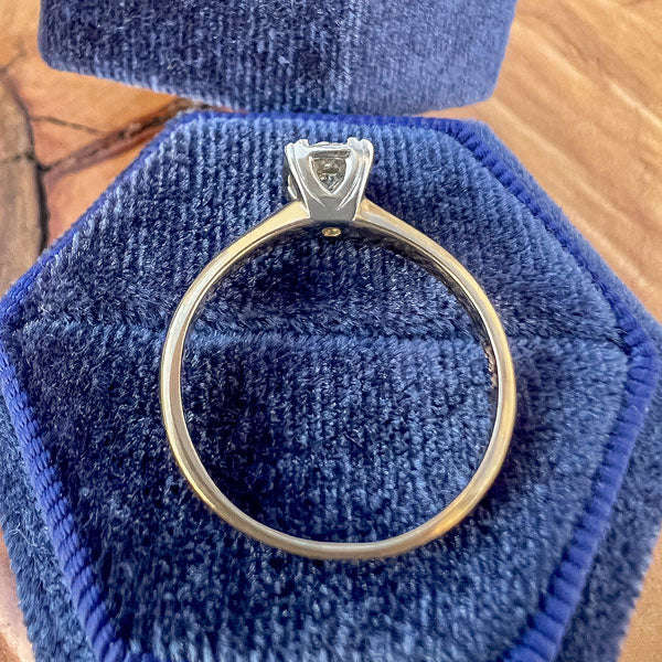 Vintage Diamond Solitaire Engagement Ring, RBC 0.37ct. - Image 2