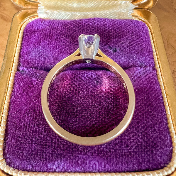 Vintage Diamond Solitaire Engagement Ring, RBC 0.45ct. - Image 4