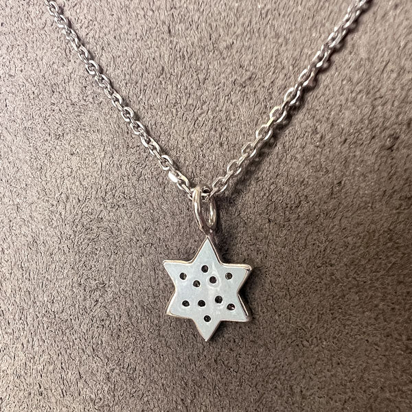 Vintage Diamond Star of David Pendant - Image 2