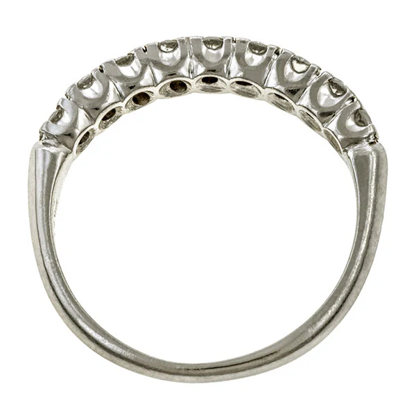 Vintage Diamond Wedding Band Ring, Size 5 1/4 - Image 4