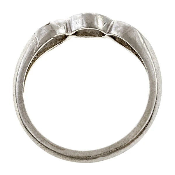 Vintage Diamond Wedding Band Ring, Size 5 1/2 - Image 4