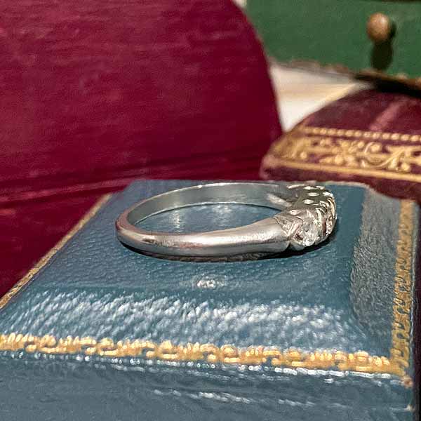 Vintage Diamond Wedding Band Ring, Size 6 3/4 - Image 3