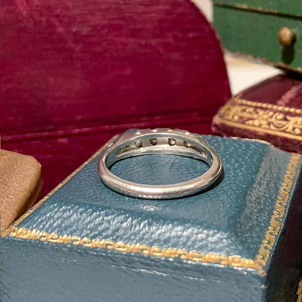 Vintage Diamond Wedding Band Ring, Size 6 3/4 - Image 4