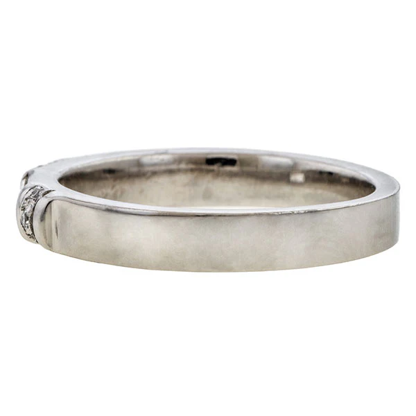 Vintage Diamond Wedding Band Ring, Size 7 - Image 3