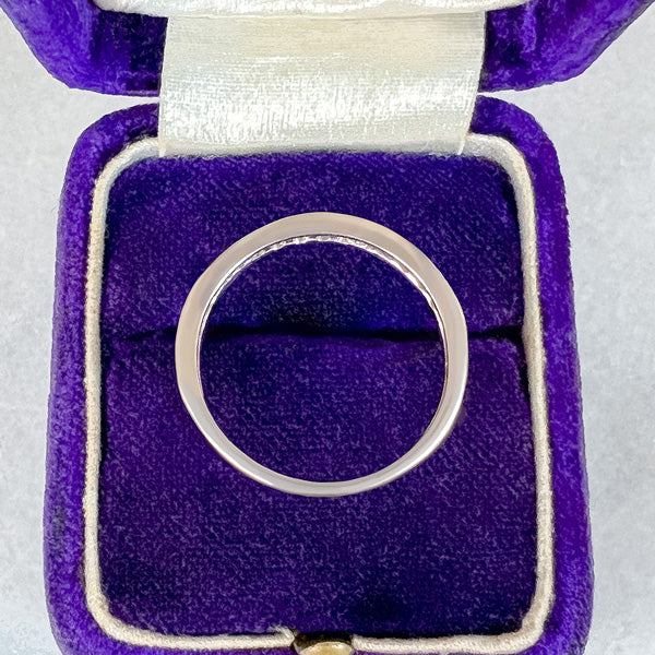 Vintage Diamond Wedding Band Ring, Size 7 - Image 4