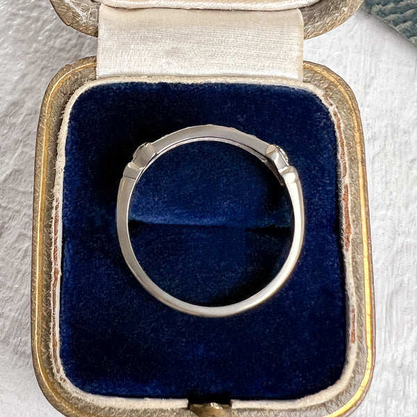 Vintage Diamond Wedding Band Ring, Size 7 - Image 4