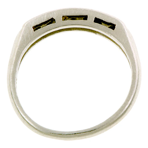 Vintage Diamond Wedding Band Ring, Size 4.5 - Image 2