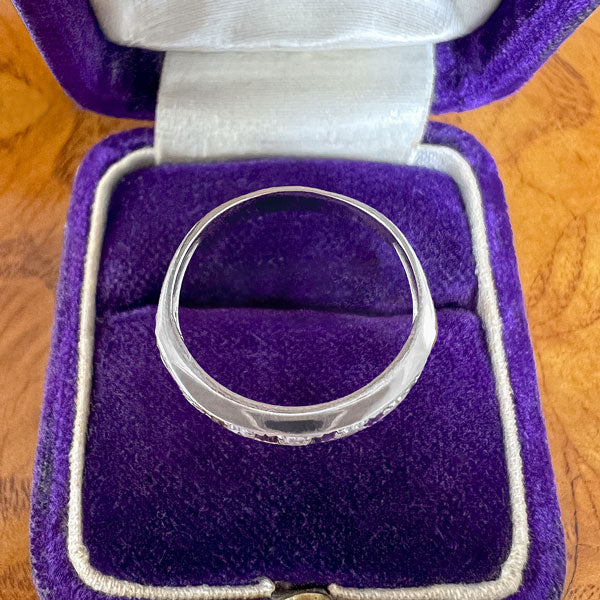 Vintage Diamond Wedding Band Ring, Size 6 1/4 - Image 4