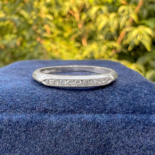 Vintage Diamond Wedding Band, Size 6