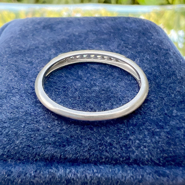 Vintage Diamond Wedding Band, Size 6 - Image 4