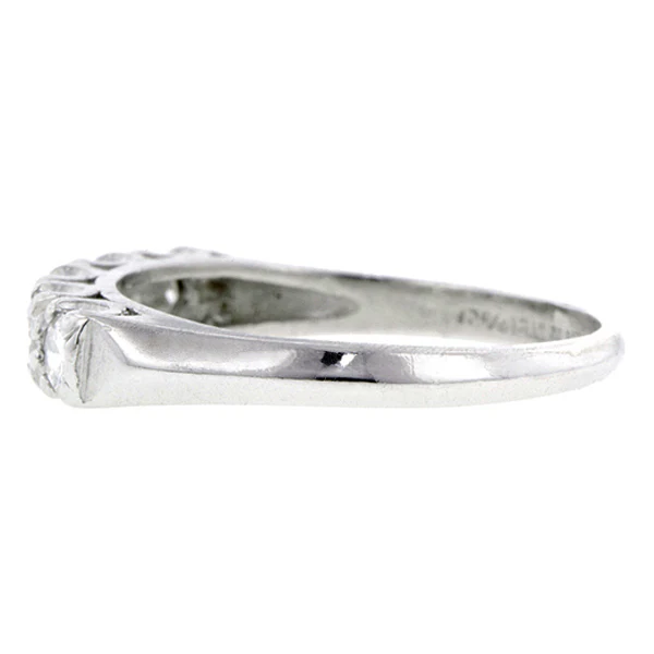Vintage Diamond Wedding Band, Size 6 - Image 3