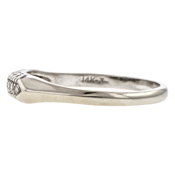 Vintage Diamond Wedding Band Ring, Size 11 - Image 3