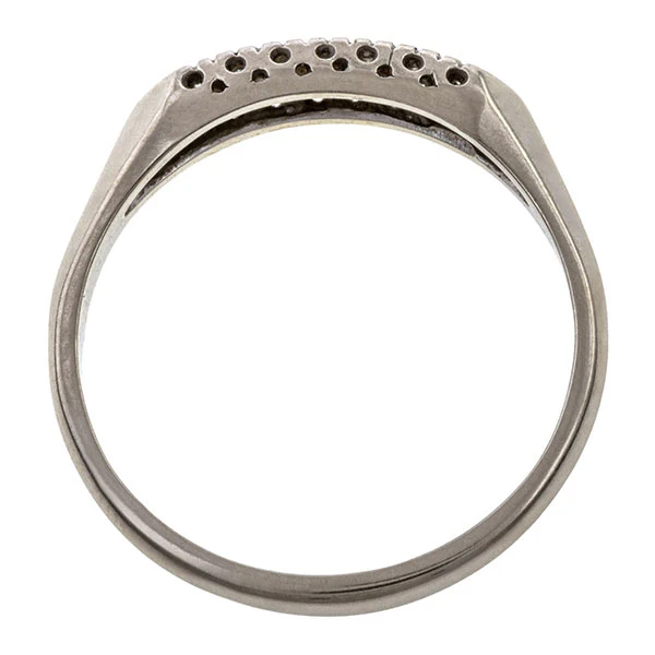 Vintage Diamond Wedding Band Ring, Size 11 - Image 4