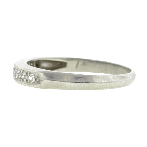Vintage Diamond Wedding Band Ring, Size 5.75 - Image 3