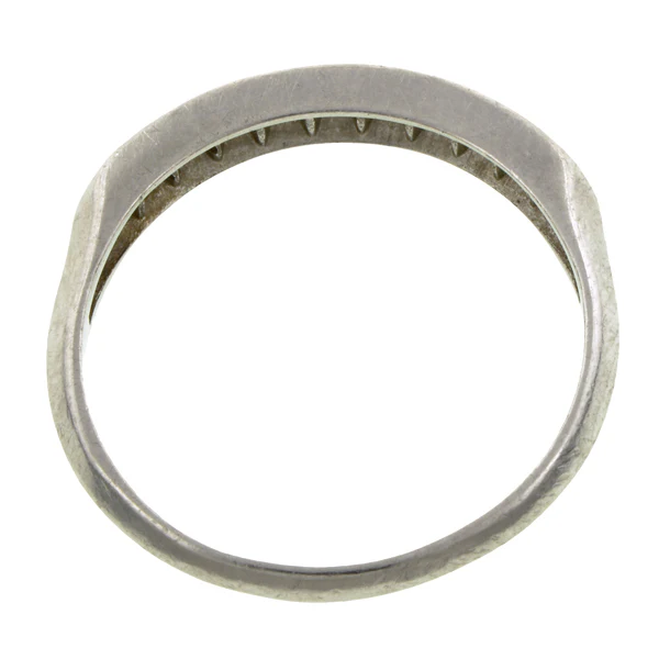 Vintage Diamond Wedding Band Ring, Size 5.75 - Image 4