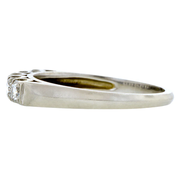 Vintage Diamond Wedding Band Ring, Size 6.25 - Image 3