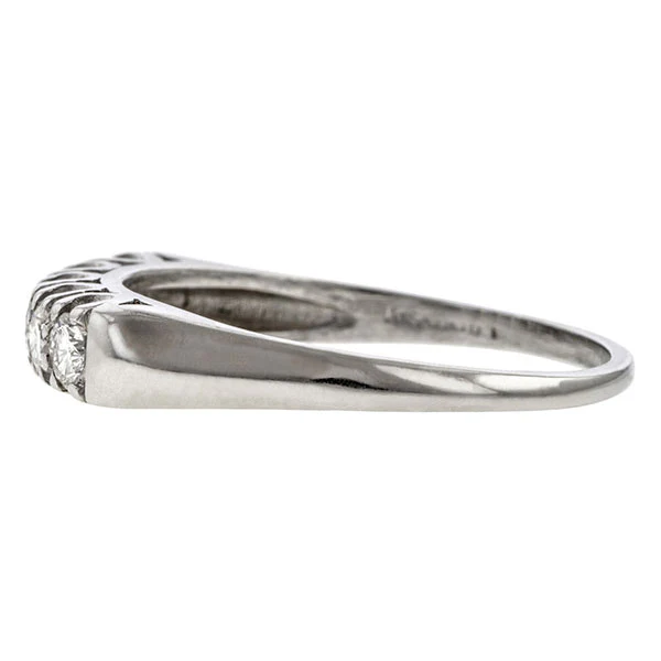 Vintage Diamond Wedding Band Ring, Size 9 - Image 3