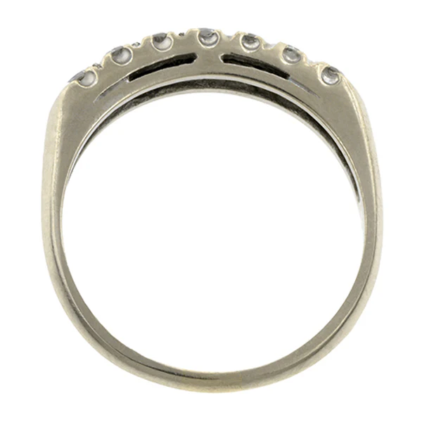 Vintage Diamond Wedding Band Ring, Size 7 - Image 5