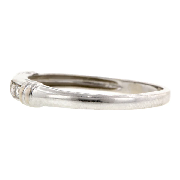 Vintage Diamond Wedding Band Ring, Size 6.75 - Image 3
