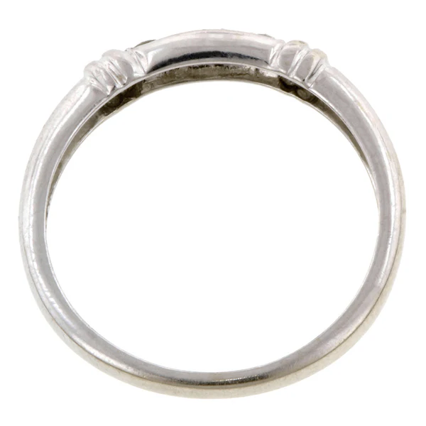 Vintage Diamond Wedding Band Ring, Size 6.75 - Image 4