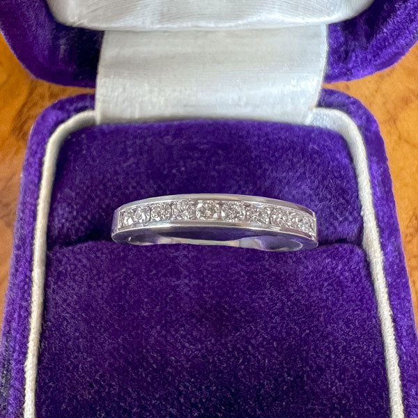 Vintage Diamond Wedding Band Ring, Size 5 3/4