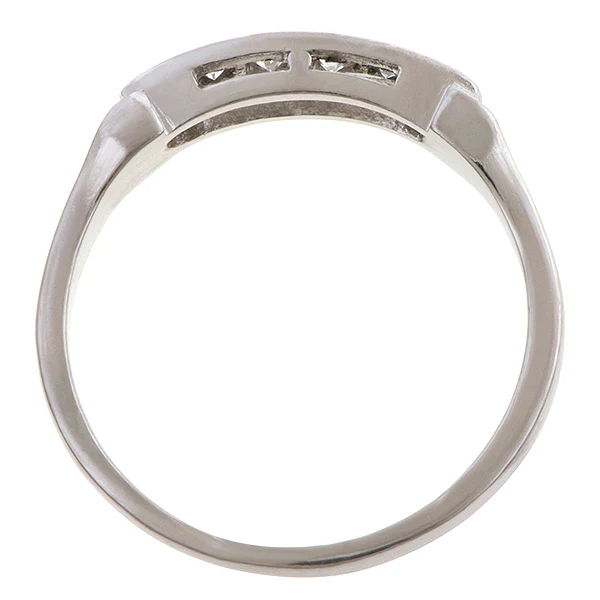 Vintage Diamond Wedding Band Ring, Size 6 - Image 4