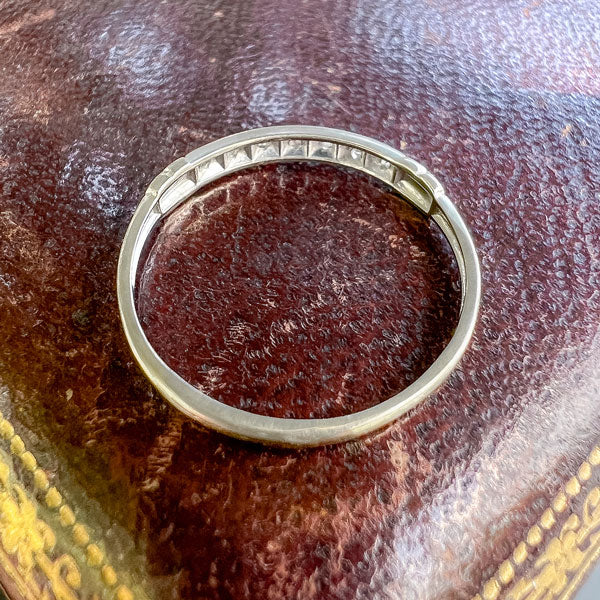Vintage Diamond Wedding Band, Size 8 - Image 4