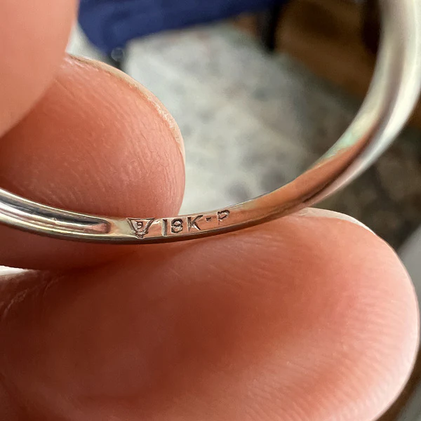 Vintage Diamond Wedding Band, Size 8 - Image 5