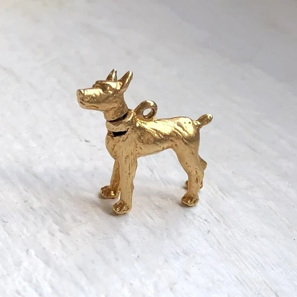 Vintage Dog Charm Pendant