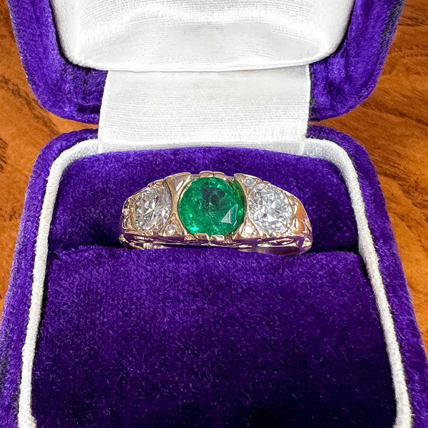 Vintage Emerald & Diamond Ring