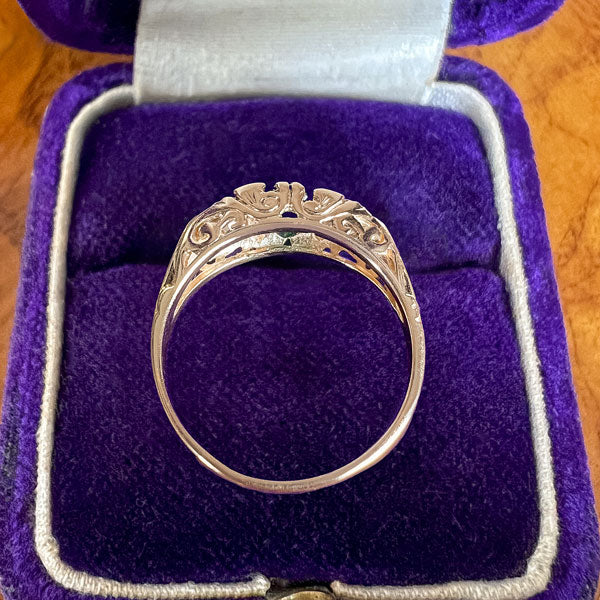 Vintage Emerald & Diamond Ring - Image 4