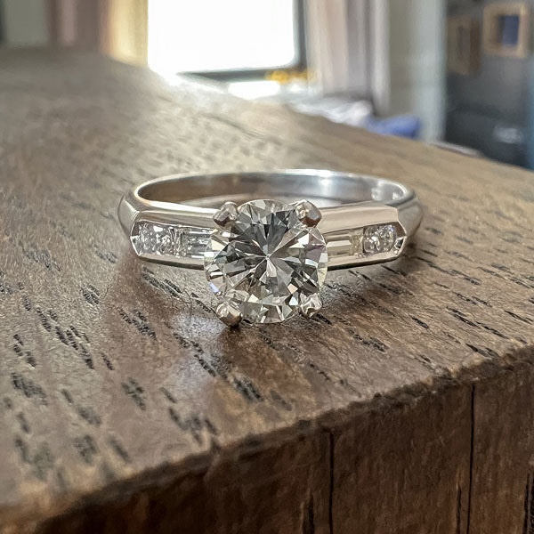 Vintage Diamond Engagement Ring, RBC 0.65ct - Image 2