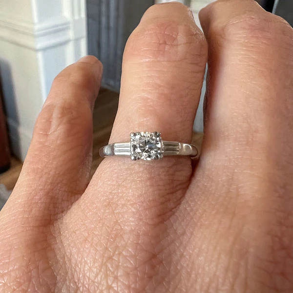 Vintage Engagement Ring, 0.45ct. - Image 3