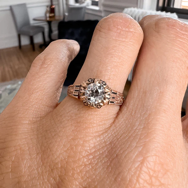 Vintage Solitaire Engagement Ring, Circular Brilliant 0.71ct. - Image 2
