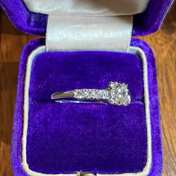Vintage Engagement Ring, Old Euro 0.55ct. - Image 3