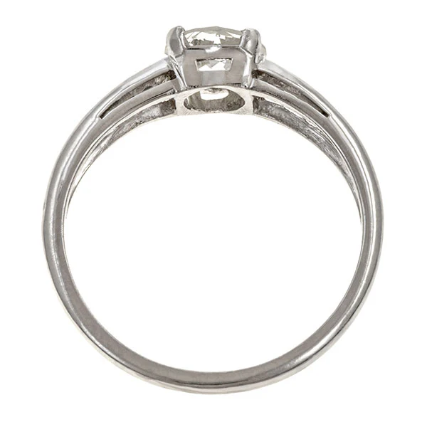 Vintage Engagement Ring, Old Euro 0.80ct. - Image 4