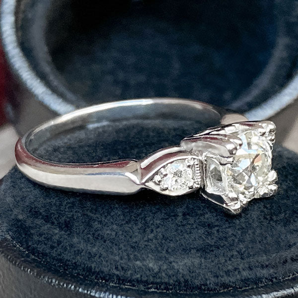 Vintage Engagement Ring, Old Euro 0.85ct. - Image 3