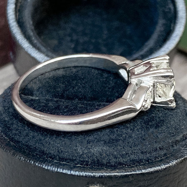 Vintage Engagement Ring, Old Euro 0.85ct. - Image 4