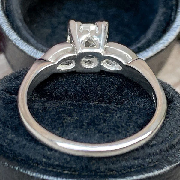 Vintage Engagement Ring, Old Euro 0.85ct. - Image 5
