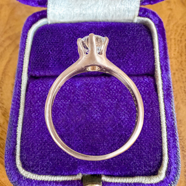 Vintage Diamond Engagement Ring, Old Euro 1.09ct. - Image 4