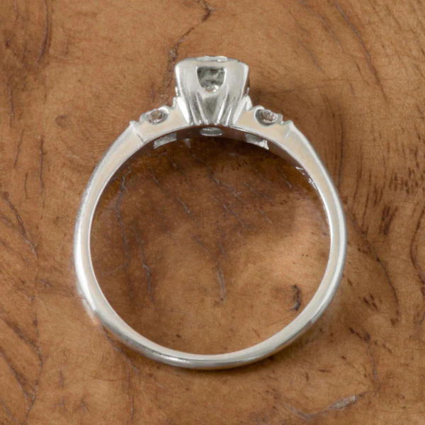 Vintage Engagement Ring, RBC. 0.40ct. - Image 4