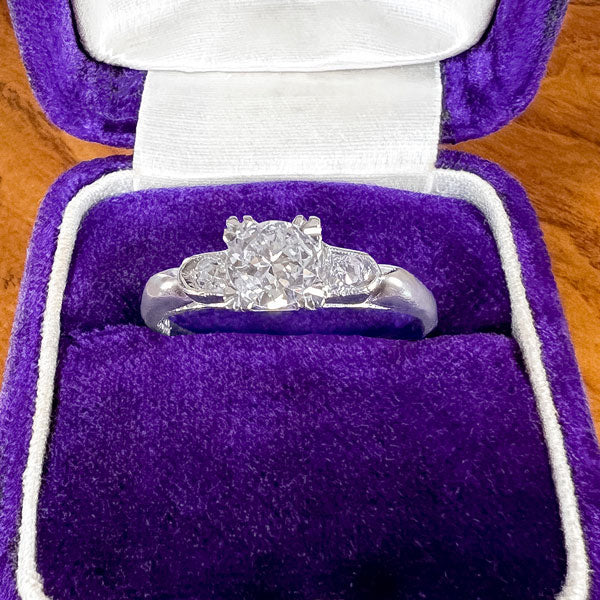 Vintage Engagement Ring, RBC 0.44ct.